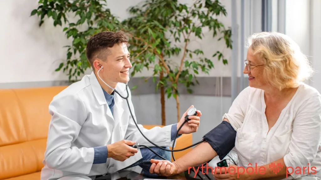 Explications pré-opératoires entre médecin et patient avant la pose d’un pacemaker, repères et précautions.